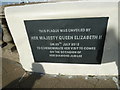 Plaque on the  seafront at Cowes (a)