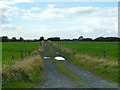 Road and footpath to Hey