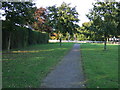 Path beside Marlborough Way (B5440)