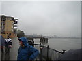 View of Trinity Buoy Wharf and the Emirates Air Line from Virginia Wharf