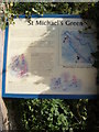TM3483 : St.Michael's Green Information Board by Geographer