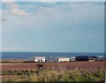 Across fields to Ramparts Business Park