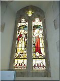 SY7994 : St. John the Evangelist, Tolpuddle: stained glass window (a) by Basher Eyre