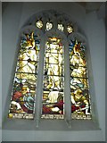 SY7994 : St. John the Evangelist, Tolpuddle: stained glass window (c) by Basher Eyre