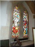 SY7994 : St. John the Evangelist, Tolpuddle: stained glass window (e) by Basher Eyre