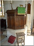 SY7994 : St. John the Evangelist, Tolpuddle: pulpit by Basher Eyre