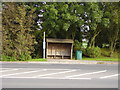 Bus shelter on the A3052