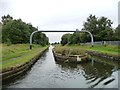 Dunkirk Stop and pipe bridge, New Main Line