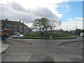 Roundabout on the A1049 at Brus Corner in Hartlepool