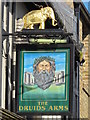 Sign for The Druids Arms, Earl Street, ME14