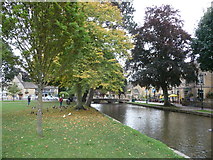 SP1620 : Part of the River Windrush in Bourton-on-the-Water by Jeremy Bolwell