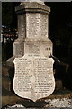 Louth war memorial: detail