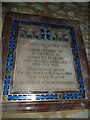 St Peter, Chetnole: memorial (D)