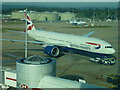 TQ2741 : British Airways plane at Gatwick North terminal by Richard Humphrey