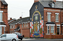 J3574 : "Gertrude Star" mural, Belfast (2) by Albert Bridge