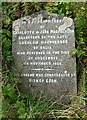 A gravestone at Crubenbeg