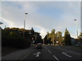 Traffic lights on Camp Road, Bordon