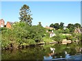 Houses on the west bank of the Severn