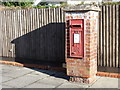 ST8027 : Gillingham: a postbox catches the sunlight by Chris Downer