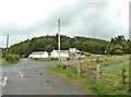 Looking across the A711 to Douganhill