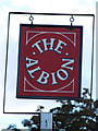 The Albion sign