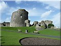 SN5781 : Aberystwyth Castle - view from southeast by Rob Farrow