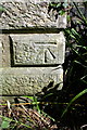 Benchmark on bridge carrying dismantled railway