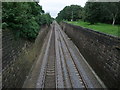 Derby to Nottingham railway line from the B5010