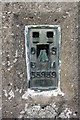 SY5092 : Flush bracket on Shipton Hill trig point by Roger Templeman