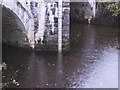 Water depth marker at Pont Hywel