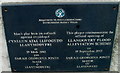 Llandovery Flood Alleviation Scheme plaque