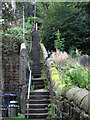 SD9324 : Todmorden - steps to east of Christ Church by Dave Bevis