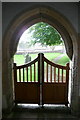 Looking out of the porch