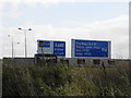 M60 motorway signs for junction 23