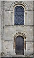 SU8504 : Romanesque door and window, Chichester Cathedral by Julian P Guffogg