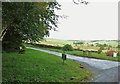 The turning to Loch Arthur Creamery and Farm Shop