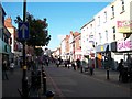 View west along the pedestrianised section of Bow Street, Lisburn