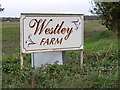 Westley Farm sign