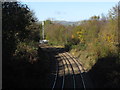 Railway line near Caerphilly