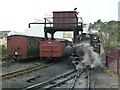SH5738 : Porthmadog Station - replenishing the locomotive by Chris Allen
