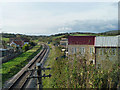 Swanage Railway with telegraph wires