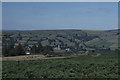 Looking down towards Widecombe in the Moor, from the east