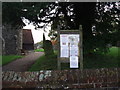 Notice board, St Giles Wormshill