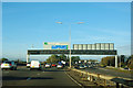 Sign gantry over A27