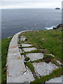 NA7246 : Flannan Isles: the railway swings from the west by Chris Downer
