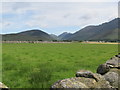 View across farmland towards the Silent Valley