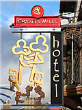 TL5338 : Crosskeys Hotel sign by Oast House Archive