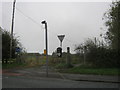 Entrance to public footpath from the A1061