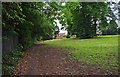 SO9063 : Grassed area by footpath from Hanbury Road, Droitwich Spa by P L Chadwick