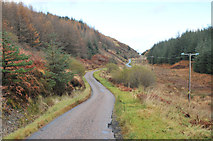 NM8811 : Minor road from Kilmelford to Loch Avich by Steven Brown